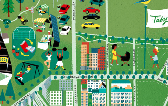 Bild på webbsajt för Täby Park av 040