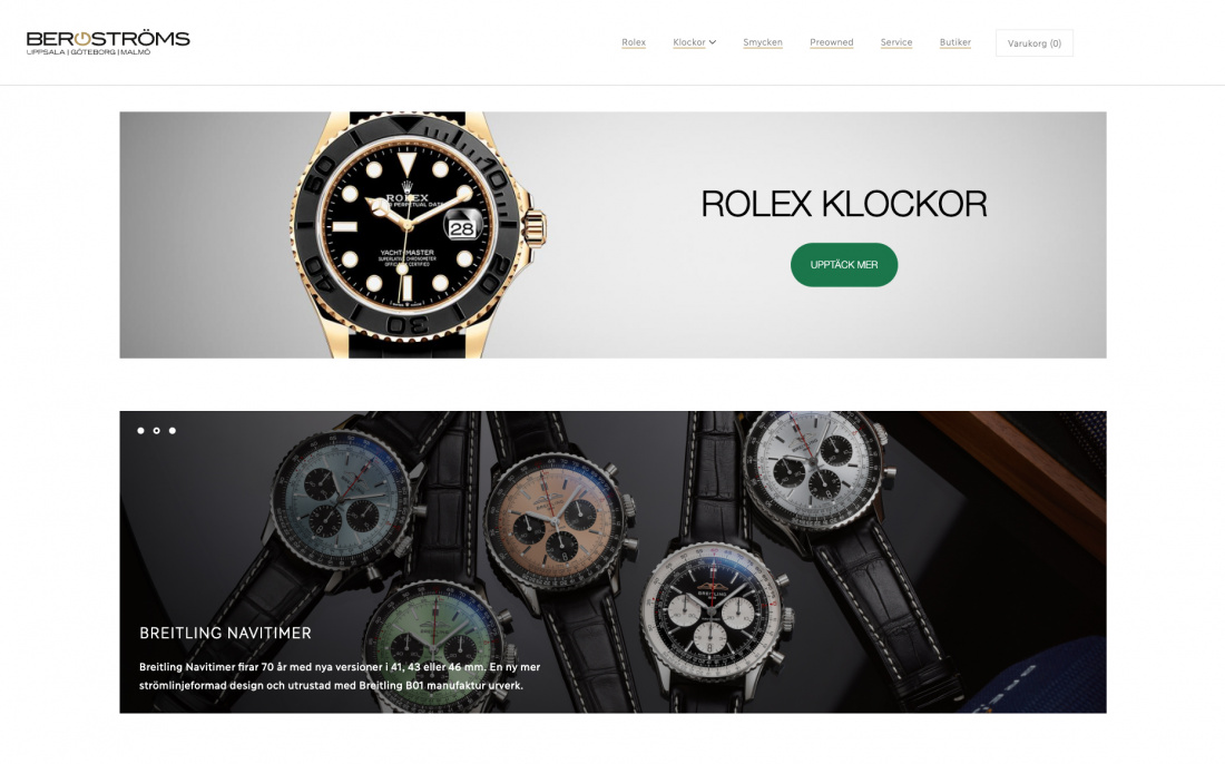 bergströms ur startsida